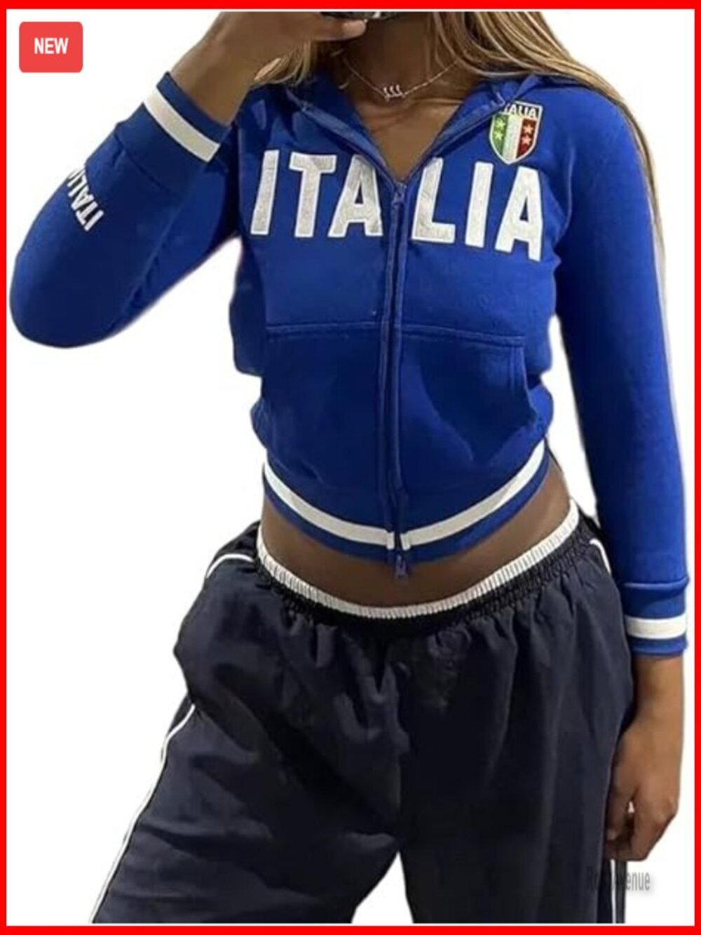 Crop Zip Up Hoodie Letter Print Sweatshirt Y2K